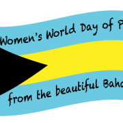 Bahamas flag with Women's World Day of Prayer